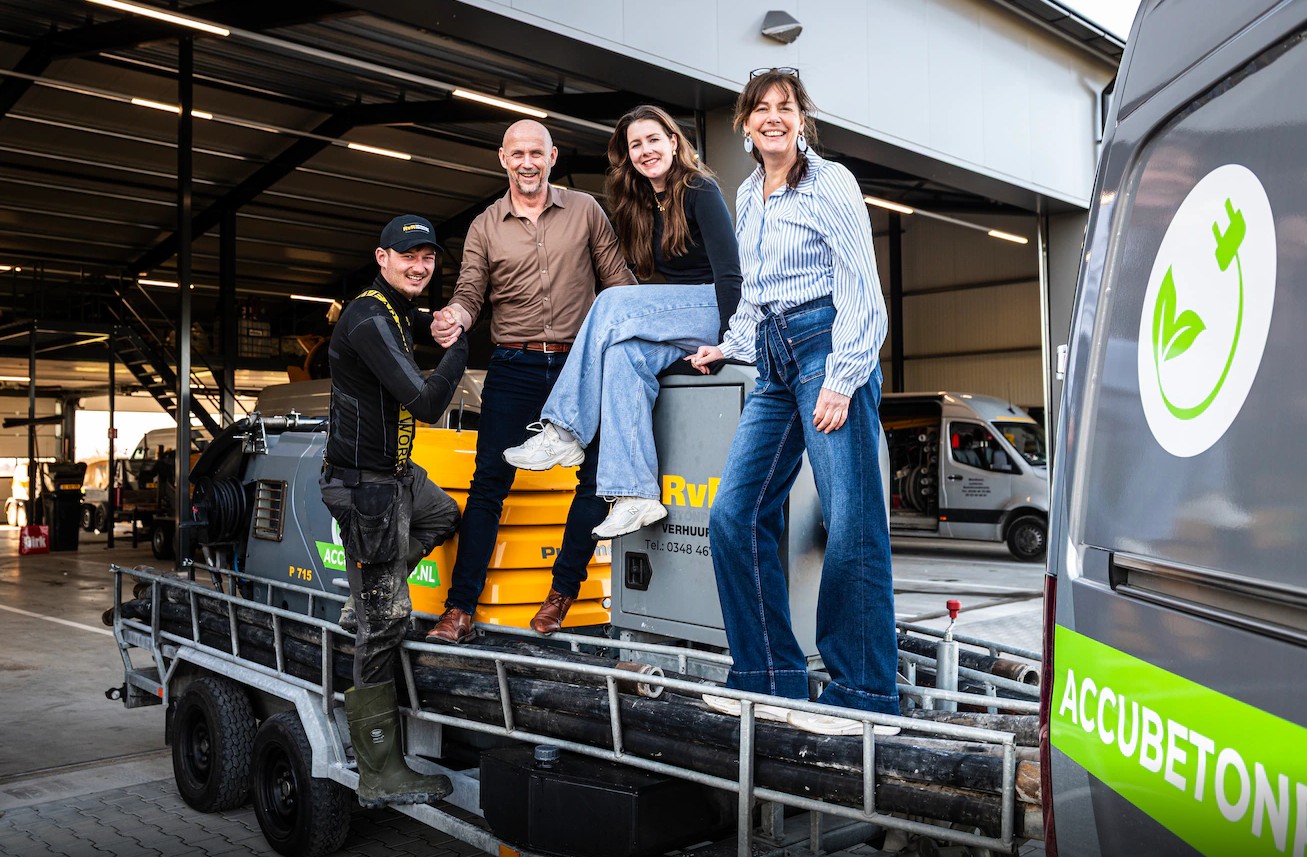 De familie achter RvR Betonpomp Verhuur